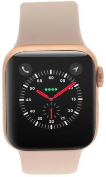 Apple Watch Series 4 Aluminiumgehäuse gold 40mm mit Sportarmband sandrosa (GPS) aluminium rosegold