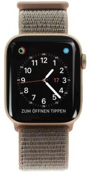 Apple Watch Series 4 Aluminiumgehäuse gold 44mm mit Sport Loop sandrosa (GPS + Cellular) aluminium gold