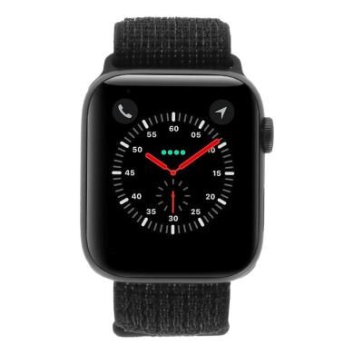 Apple Watch Series 4 Nike+ Aluminiumgehäuse grau 44mm mit Sport Loop schwarz (GPS + Cellular) aluminium grau