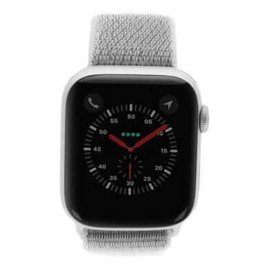 Apple Watch Series 4 Nike+ Aluminiumgehäuse silber 44mm mit Sport Loop weiss (GPS + Cellular) aluminium silber