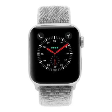 Apple Watch Series 4 Aluminiumgehäuse grau 40mm mit Sport Loop muschelgrau (GPS+Cellular) aluminium silber