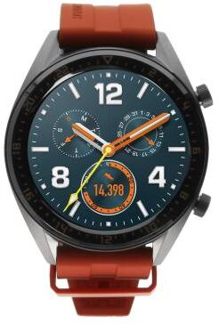 Huawei Watch GT Active grau mit Silikonarmband orange grau