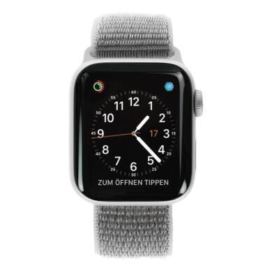 Apple Watch Series 4 Aluminiumgehäuse silber 40mm mit Sport Loop muschelgrau (GPS+Cellular) aluminium silber