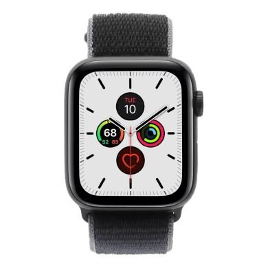 Apple Watch Series 5 Aluminiumgehäuse grau 44mm mit Sport Loop blau (GPS + Cellular) grau