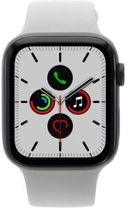 Apple Watch Series 5 Aluminiumgehäuse grau 44mm mit Sportarmband steingrau (GPS + Cellular) grau