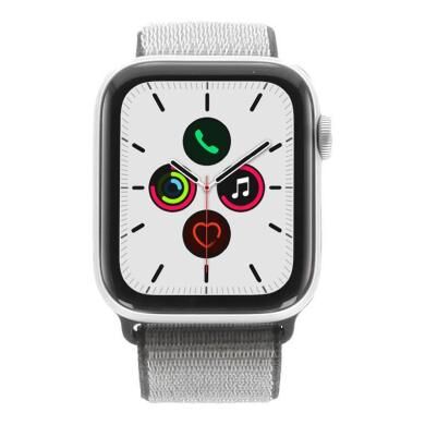 Apple Watch Series 5 Aluminiumgehäuse silber 44mm mit Sport Loop eisengrau (GPS) silber