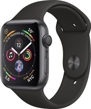 Apple Watch Series 4   44 mm   Aluminium   GPS   grau   Sportarmband schwarz