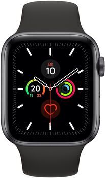 Apple Watch Series 5   44 mm   Aluminium   GPS + Cellular   spacegrau   Sportarmband schwarz