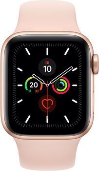 Apple Wie neu: Apple Watch Series 5   40 mm   Aluminium   GPS + Cellular   gold   Sportarmband rosa