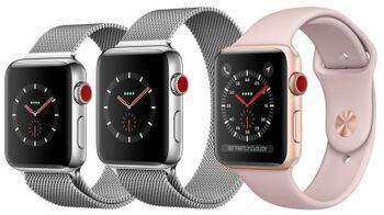 Apple Wie neu: Apple Watch Series 4   44 mm   Aluminium   GPS   grau   Sportarmband schwarz
