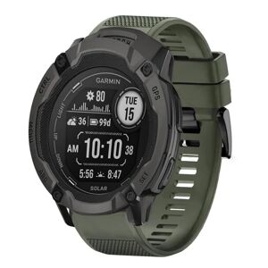 My Store For Garmin Instinct 2X Solar 26mm Quick Release Silicone Watch Band(Army Green)