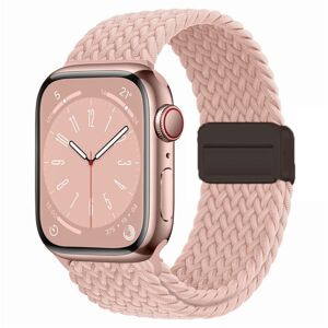 My Store For Apple Watch Series 3 38mm Nylon Woven Magnetic Fold Buckle Watch Band(Milk Tea Color)