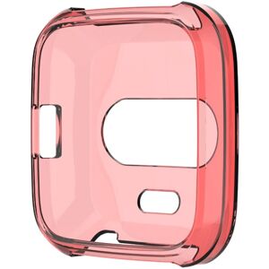 Shoppo Marte For Fitbit Versa Lite Smart Watch Silicone Protective Case(Transparent Red)