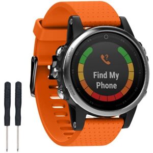 CaseOnline Sport Armbånd EasyFit Garmin Fenix 5S - Orange