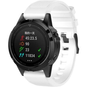 Generic Garmin Approach S60 erstatnings urrem i silikone med Twill tekstur - Hvid