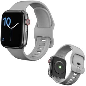 Generic Apple Watch Series 5 44mm simpel silikone Urrem - Grå