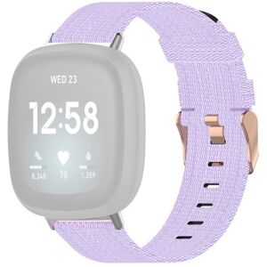 Generic Fitbit Sense 2 / Versa 4 nylon watch strap - Light Purple