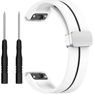 INF 22 mm silikone magnetisk urrem med spænde til Samsung Gear S3, Garmin Venu 3