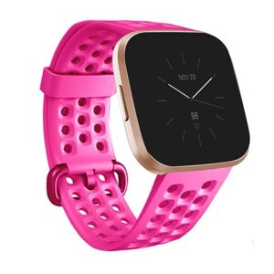 Shoppo Marte For FITBIT Versa 2 Breathable Silicone Watch Band(Rose Red)