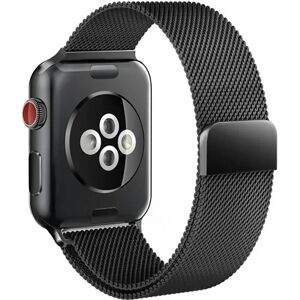 Apple Watch (38/40/SE/41MM) Tech-Protect Milanse Band Rustfri Stål Rem - Sort