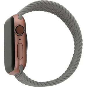 TelForceOne Apple Watch (42/44/SE/45/49mm) Elastisk Stof Rem - Str. XS - Grå