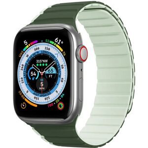Apple Watch (42/44/SE/45/49mm) Dux Ducis LD-Series Magnetisk Silikone Rem - Grøn