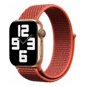 Apple Watch (38/40/SE/41MM) Lippa Nylon Rem - Rustrød