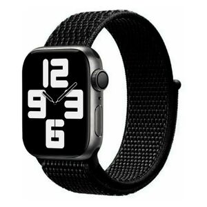 Apple Watch (42/44/SE/45/49mm) Lippa Nylon Rem - Kulsort