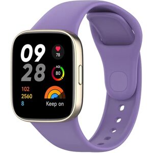 MOBILCOVERS.DK Xiaomi Redmi Watch 3 Silikone Rem - Lilla