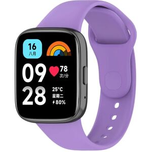 MOBILCOVERS.DK Xiaomi Redmi Watch 3 Active Silikone Rem - Lilla