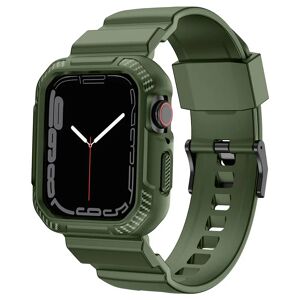 MOBILCOVERS.DK Apple Watch (38/40/SE/41MM) Plastik Cover og Rem - Grøn