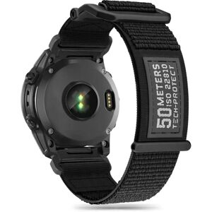 Universal Garmin 22mm Tech-Protect Scout Stof Rem - Sort