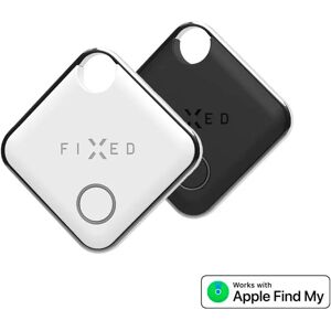 Fixed Tag – Bluetooth GPS Tracker – Apple Find My Kompatibel - 2 Pack - Sort / Hvid