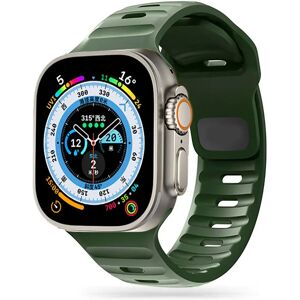 Apple Watch (42/44/SE/45/49mm) Tech-Protect Iconband Line Silikone Rem - Army Green