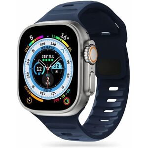 Apple Watch (42/44/SE/45/49mm) Tech-Protect Iconband Line Silikone Rem - Navy Blå