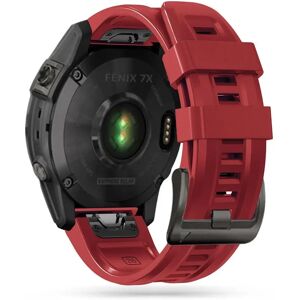 Universal Garmin 26mm Tech-Protect Iconband Line Silikone Rem - Rød