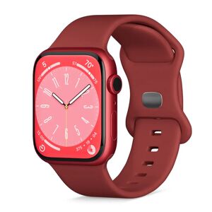 Apple Watch (42/44/SE/45/49mm) Epico Silikone Rem - Rød