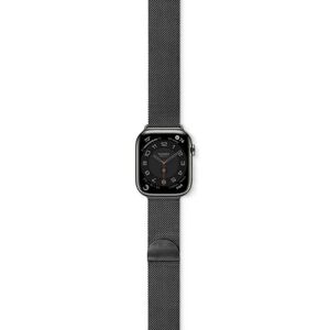 Apple Watch (42/44/SE/45/49mm) Epico Milanese Rustfri Stål Rem - Space Grey