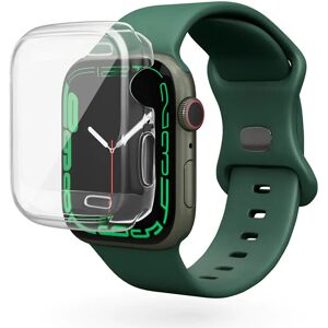 Apple Watch 8/7 (45mm) Epico Hero Case Fleksibelt Plastik Cover - Gennemsigtig