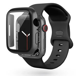 Apple Watch 4/5/6/SE (44mm) Epico Plastik Cover m. Indbygget Skærmbeskyttelse - Sort