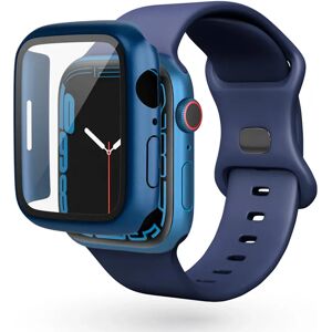 Apple Watch 8/7 (41mm) Epico Plastik Cover m. Indbygget Skærmbeskyttelse - Blå