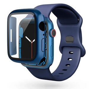 Apple Watch 4/5/6/SE (40mm) Epico Plastik Cover m. Indbygget Skærmbeskyttelse - Blå