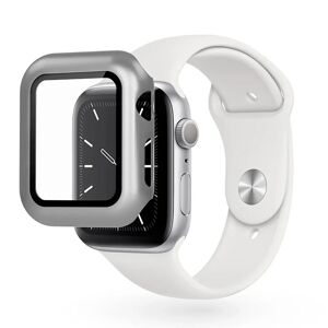 Apple Watch 4/5/6/SE (44mm) Epico Plastik Cover m. Indbygget Skærmbeskyttelse - Sølv