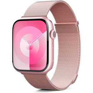 Apple Watch (38/40/SE/41mm) Epico Milanese+ (Plus) Rustfri Stål Rem - Rose Gold