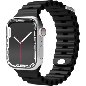 Apple Watch (38/40/SE/41MM) Vonmählen Wave Band Silikone Rem - Sort