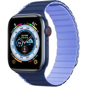 Apple Watch (42/44/SE/45/49mm) Dux Ducis LD-Series Magnetisk Silikone Rem - Blå