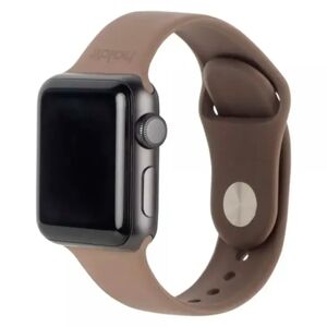 Apple Watch (38/40/SE/41MM) Holdit Silikone Rem - Mocha Brown