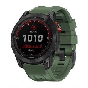 Universal Garmin 26mm Tech-Protect Icon Band Silikone Rem - Mørkegrøn