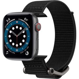 Spigen Durapro Flex Apple Watch (42/44/SE/45/49mm) Stof Rem m. Zink Spænde - Sort