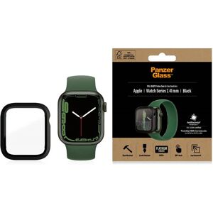 PanzerGlass Apple Watch 9/8/7 (41mm) Full Body Protection Cover + Indbygget Skærmbeskyttelse m. Anti-Bacterial - Sort